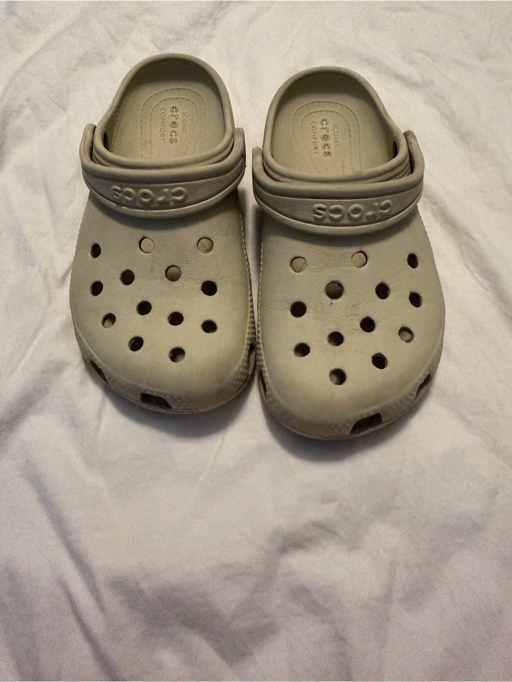 CROCS Kids Classic Clog in Beige